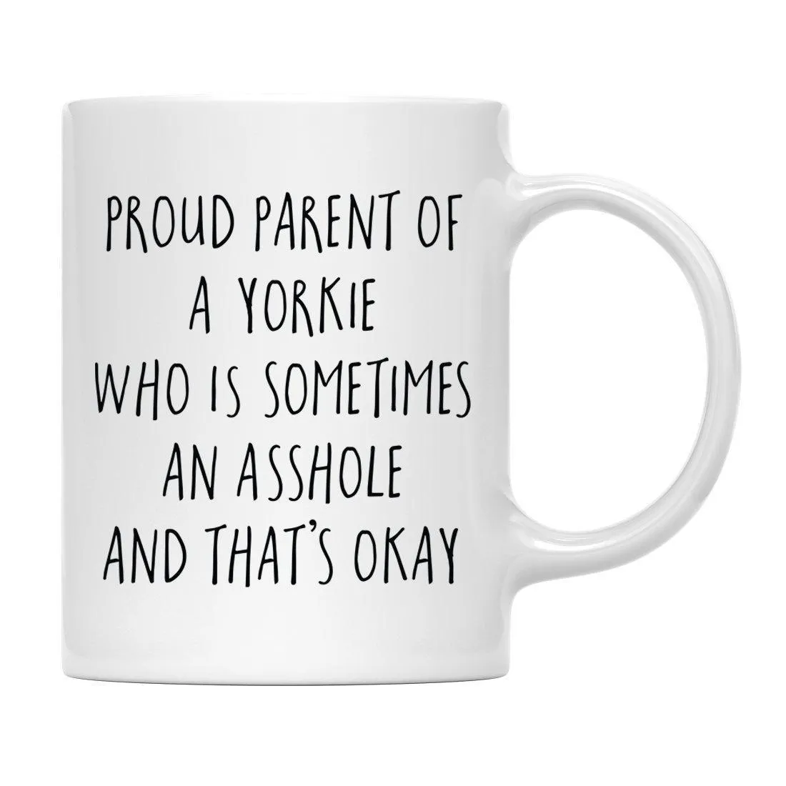 Andaz Press 11oz Proud Dog Parent Coffee Mug - 50 Designs