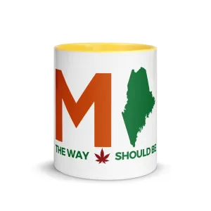 Coastal Maine Cannabis Inspired Mug with Color Inside
