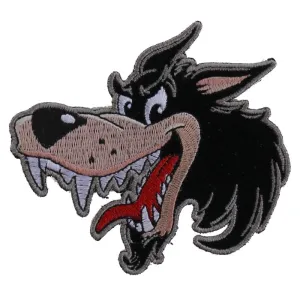 Small Cartoon Wolf Patch