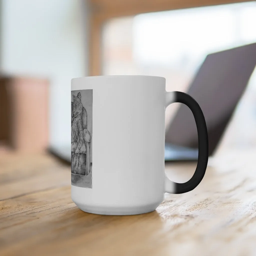 Tiger on a Couch Color Changing Mug